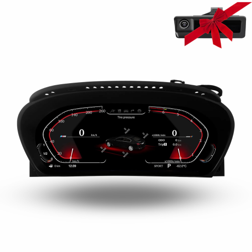 FOR BMW | 5 6 SERIES | 2003-2009 | E60 E61 E63 E64 | 12.3″ LCD DIGITAL CLUSTER | INSTRUMENT COCKPIT SPEEDOMETER | DASHBOARD DISPLAY